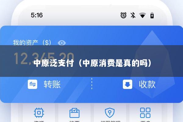 中原泛支付(中原消费是真的吗)