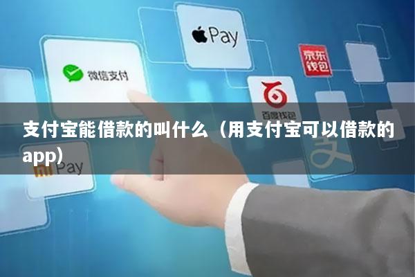 支付宝能借款的叫什么(用支付宝可以借款的app)