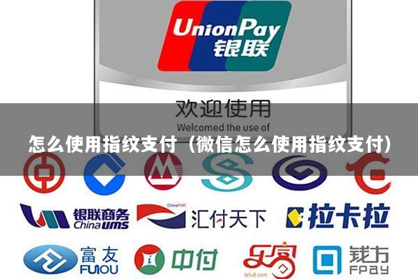怎么使用指纹支付(微信怎么使用指纹支付)