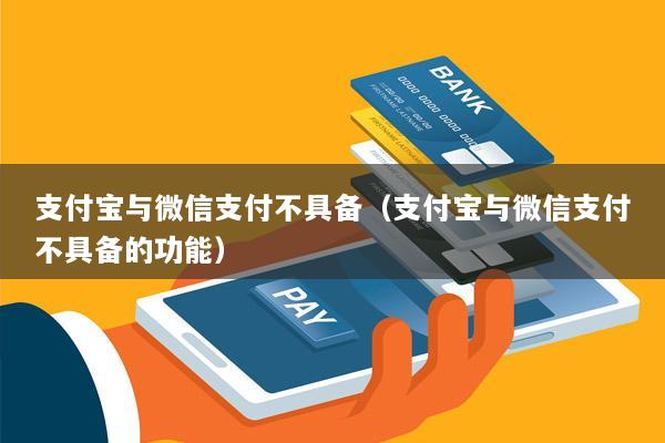 支付宝与微信支付不具备(支付宝与微信支付不具备的功能)