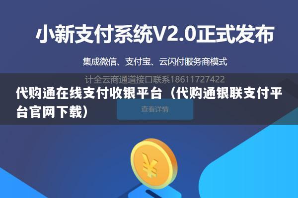 代购通在线支付收银平台(代购通银联支付平台官网下载)