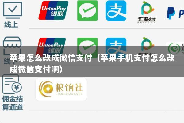 苹果怎么改成微信支付(苹果手机支付怎么改成微信支付啊)