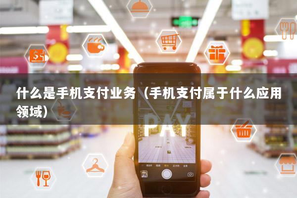 什么是手机支付业务(手机支付属于什么应用领域)