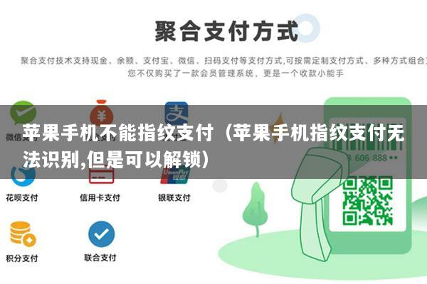 苹果手机不能指纹支付(苹果手机指纹支付无法识别,但是可以解锁)