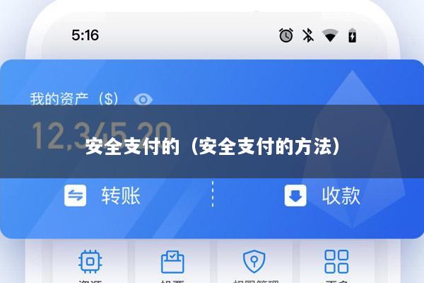 安全支付的(安全支付的方法)