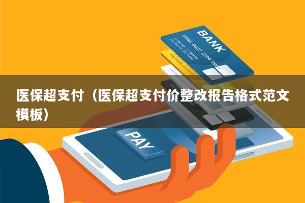 医保超支付(医保超支付价整改报告格式范文模板)