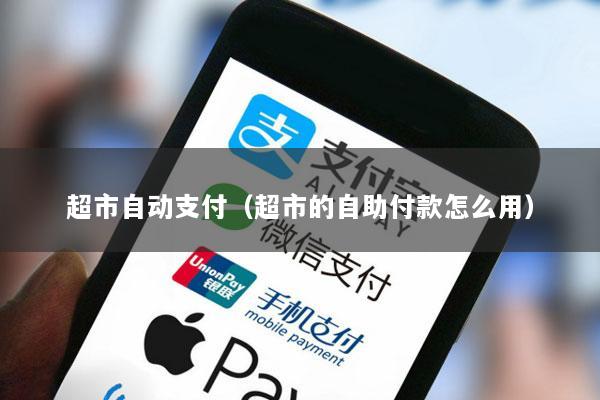 超市自动支付(超市的自助付款怎么用)