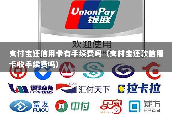 支付宝还信用卡有手续费吗(支付宝还款信用卡收手续费吗)