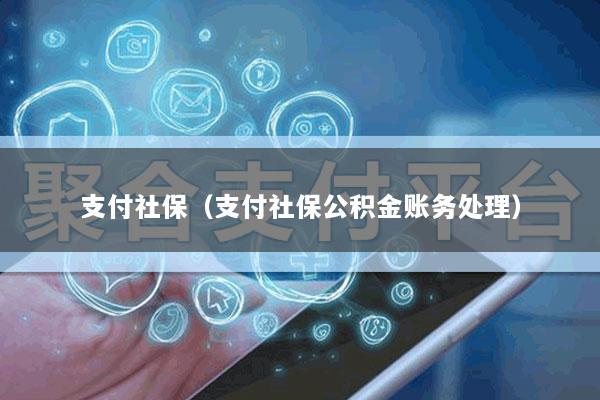 支付社保(支付社保公积金账务处理)