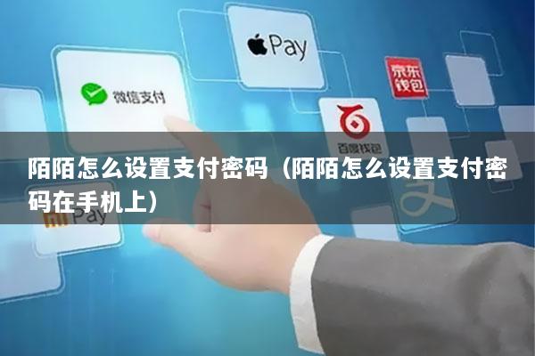 陌陌怎么设置支付密码(陌陌怎么设置支付密码在手机上)
