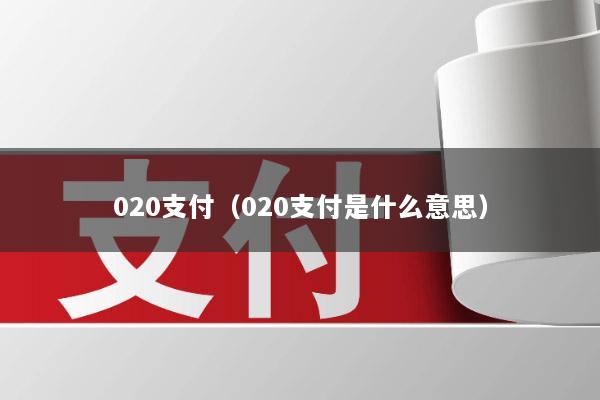 020支付(020支付是什么意思)
