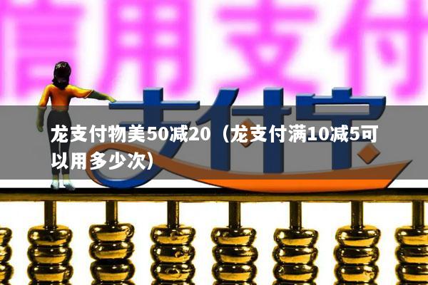 龙支付物美50减20(龙支付满10减5可以用多少次)
