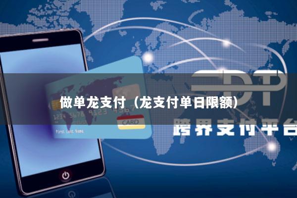 做单龙支付(龙支付单日限额)