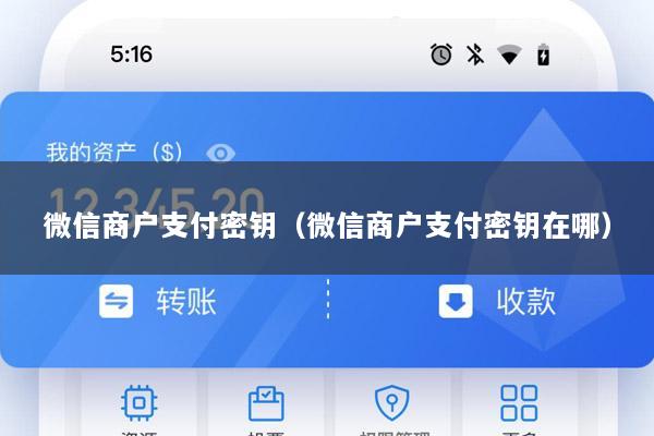 微信商户支付密钥(微信商户支付密钥在哪)