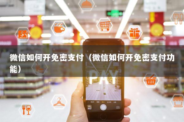 微信如何开免密支付(微信如何开免密支付功能)